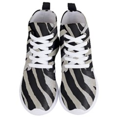 Zebra Print Women s Lightweight High Top Sneakers by NSGLOBALDESIGNS2