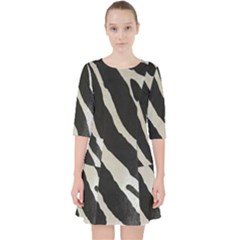 Zebra 2 Print Pocket Dress by NSGLOBALDESIGNS2