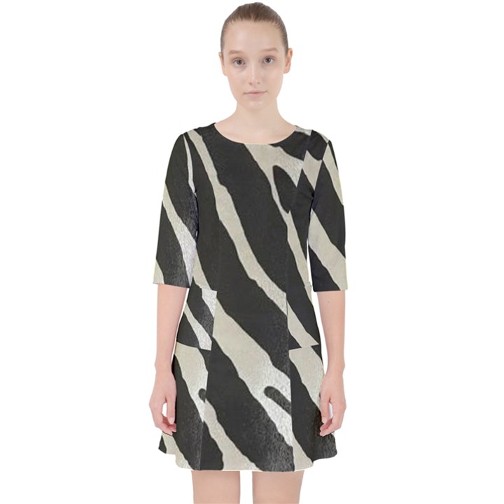 Zebra 2 print Pocket Dress