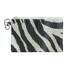 Zebra 2 Print Canvas Cosmetic Bag (large) by NSGLOBALDESIGNS2