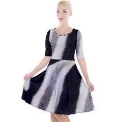 Stella Animal Print Quarter Sleeve A-line Dress by NSGLOBALDESIGNS2