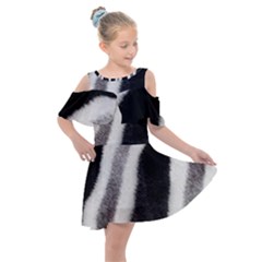 Stella Animal Print Kids  Shoulder Cutout Chiffon Dress by NSGLOBALDESIGNS2