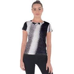 Stella Animal Print Short Sleeve Sports Top  by NSGLOBALDESIGNS2