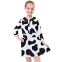 Cheetah print Kids  Quarter Sleeve Shirt Dress View1