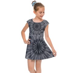 Sunflower Print Kids Cap Sleeve Dress by NSGLOBALDESIGNS2