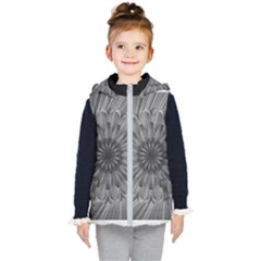 Sunflower Print Kid s Hooded Puffer Vest by NSGLOBALDESIGNS2