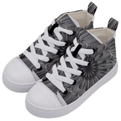 Sunflower Print Kid s Mid-top Canvas Sneakers by NSGLOBALDESIGNS2