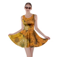 Yellow Zinnias Skater Dress by bloomingvinedesign