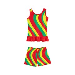 Surf Reggae Disco Waves Kid s Boyleg Swimsuit by Seashineswimwear