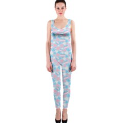 Transgender Pride Hearts; A Cute Trans Pride Motif! One Piece Catsuit by PrideMarks