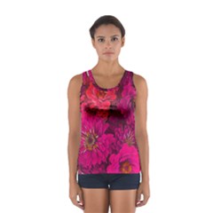 Pink Zinnias Sport Tank Top 