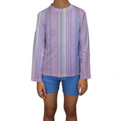 Broken Tv Screen Kids  Long Sleeve Swimwear by dressshop