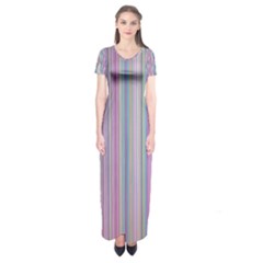 Broken Tv Screen Short Sleeve Maxi Dress by dressshop