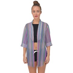 Broken Tv Screen Open Front Chiffon Kimono by dressshop