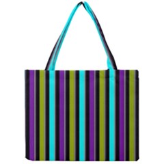 Retro Stripe 1 Vertical Retro Stripe 1 Mini Tote Bag by dressshop