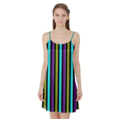 Retro Stripe 1 Vertical Retro Stripe 1 Satin Night Slip by dressshop