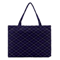 Blue Plaid  Medium Tote Bag by dressshop