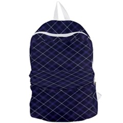 Blue Plaid  Foldable Lightweight Backpack by dressshop