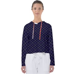 Blue Plaid  Women s Slouchy Sweat by dressshop