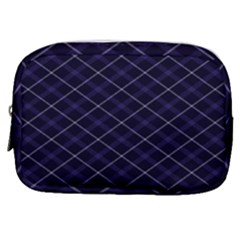 Blue Plaid  Make Up Pouch (small) by dressshop