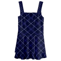 Blue Plaid  Kids  Layered Skirt Swimsuit by dressshop