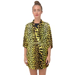 Leopard 1 Leopard A Half Sleeve Chiffon Kimono