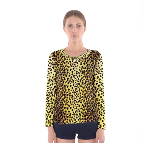Leopard 1 Leopard A Women s Long Sleeve Tee by dressshop