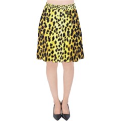 Leopard 1 Leopard A Velvet High Waist Skirt
