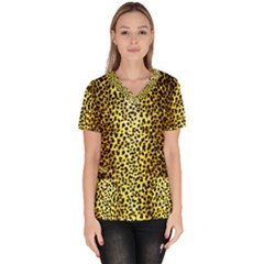 Leopard 1 Leopard A Women s V-Neck Scrub Top