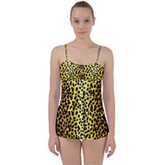 Leopard 1 Leopard A Babydoll Tankini Set