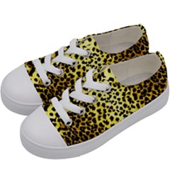 Leopard 1 Leopard A Kids  Low Top Canvas Sneakers