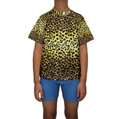 Leopard Version 2 Kids  Short Sleeve Swimwear