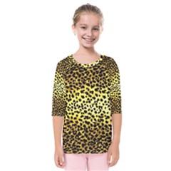 Leopard Version 2 Kids  Quarter Sleeve Raglan Tee