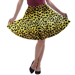 Leopard Version 2 A-line Skater Skirt by dressshop