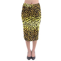 Leopard Version 2 Midi Pencil Skirt