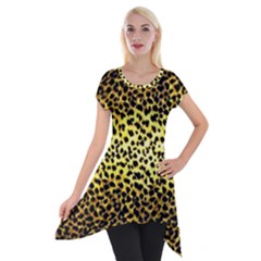 Leopard Version 2 Short Sleeve Side Drop Tunic