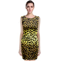 Leopard Version 2 Sleeveless Velvet Midi Dress