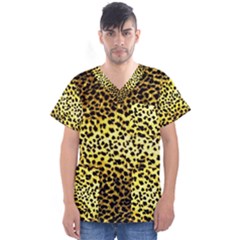 Leopard Version 2 Men s V-Neck Scrub Top