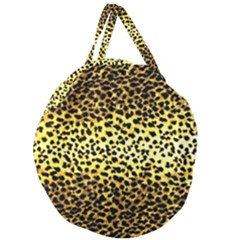 Leopard Version 2 Giant Round Zipper Tote