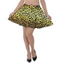 Leopard Version 2 Velvet Skater Skirt View1