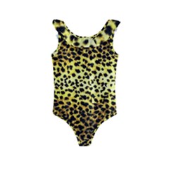 Leopard Version 2 Kids  Frill Swimsuit