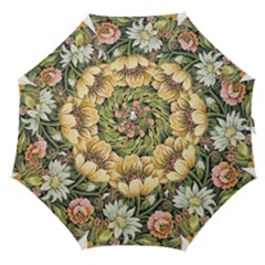 Retro Vintage Floral Straight Umbrellas