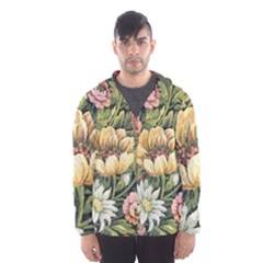 Retro Vintage Floral Hooded Windbreaker (men) by dressshop