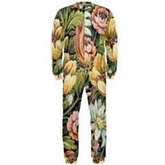 Retro Vintage Floral Onepiece Jumpsuit (men)  by dressshop