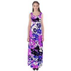 Floral Abstract Empire Waist Maxi Dress by dressshop