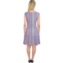 Rainbow Stripe Version 2 Capsleeve Midi Dress View2