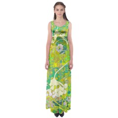 Floral 1 Abstract Empire Waist Maxi Dress by dressshop