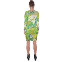 Floral 1 abstract Asymmetric Cut-Out Shift Dress View2
