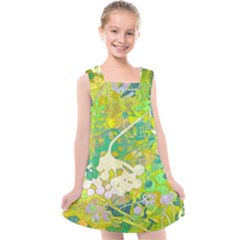 Floral 1 Abstract Kids  Cross Back Dress by dressshop