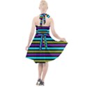 Retro Stripe 1 version 2 Halter Party Swing Dress  View2